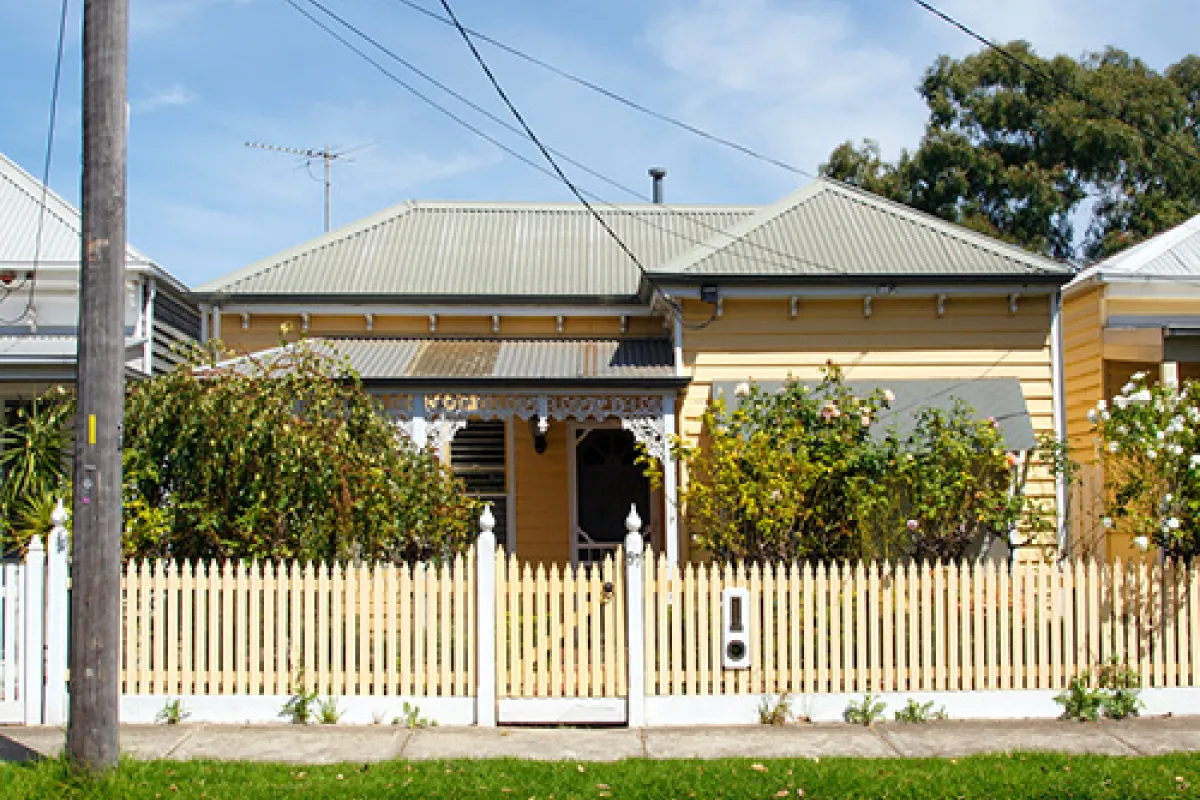 Heritage Australian house on a suburban street.